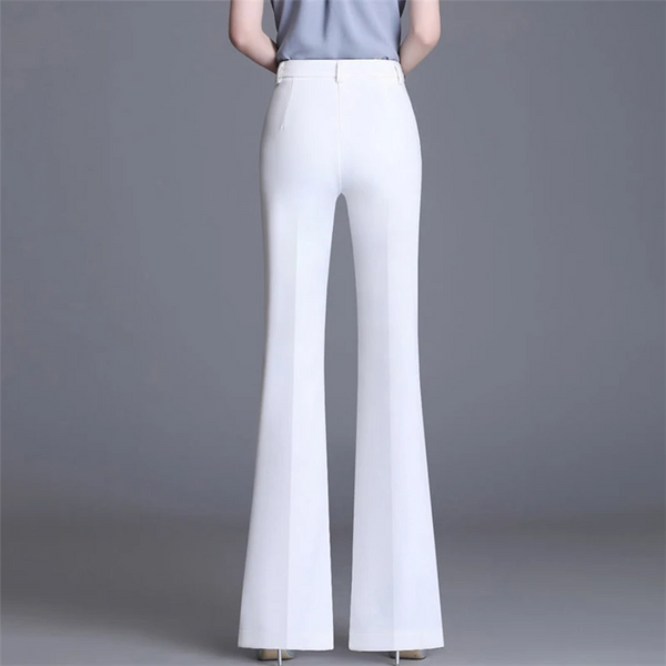 Drune | Elegante Enganliegende Hohe Taille Flared Hosen
