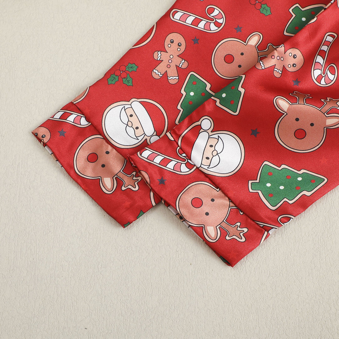 Kinder-Schlafanzug-Set mit Weihnachts-Print