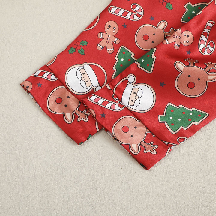 Kinder-Schlafanzug-Set mit Weihnachts-Print