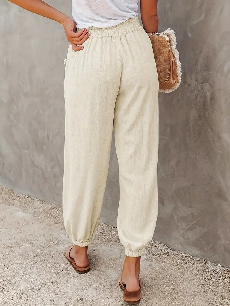 Drune - Lange Hose mit hoher Taille