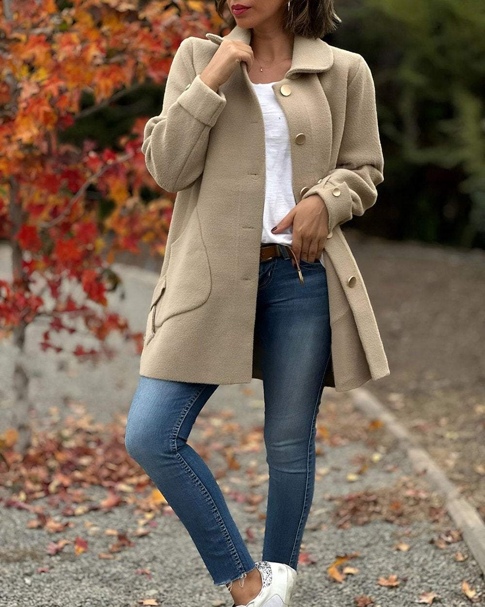 Drune | Chic, elegant jacket with a stylish side knot detail.
