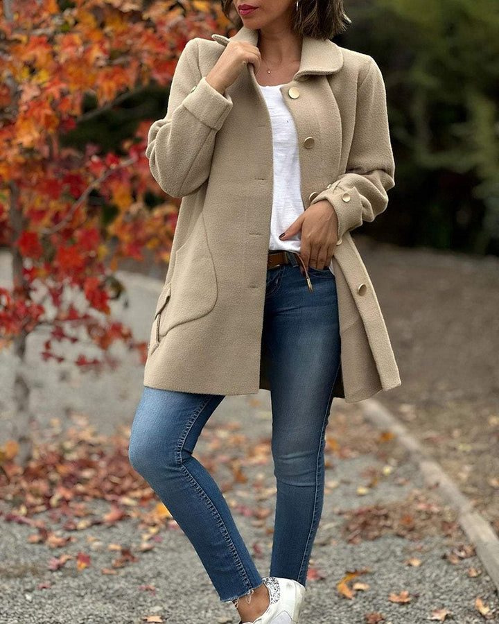 Drune | Chic, elegant jacket with a stylish side knot detail.