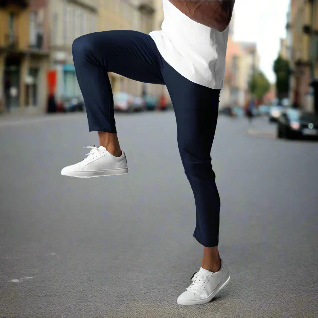 Drune | Slim Fit Chinos Baumwoll Stretch Knöchellang Bequem Und Vielseitig