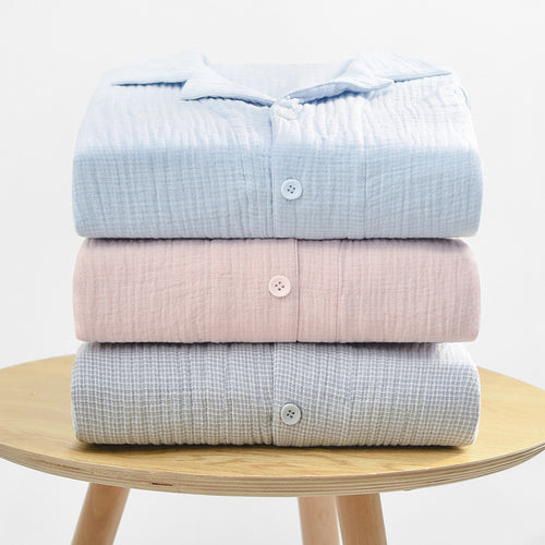 Japanischer Baumwoll-Pyjama aus dreilagiger Gaze