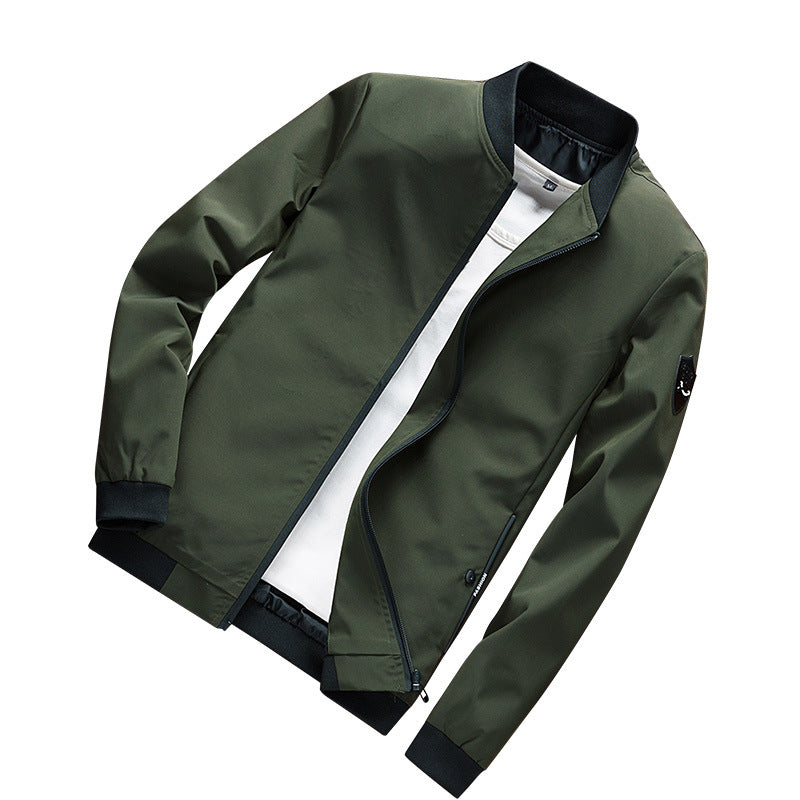 Herren Minimalistischer Softshell-Blouson mit elastischen Bündchen und verdecktem Reißverschluss Drune