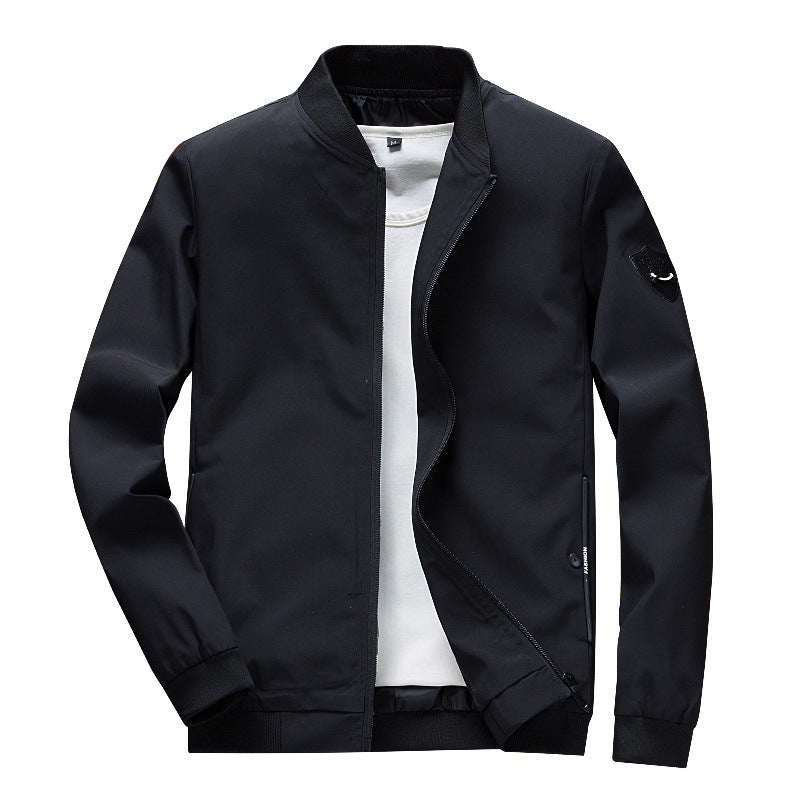 Herren Minimalistischer Softshell-Blouson mit elastischen Bündchen und verdecktem Reißverschluss Drune
