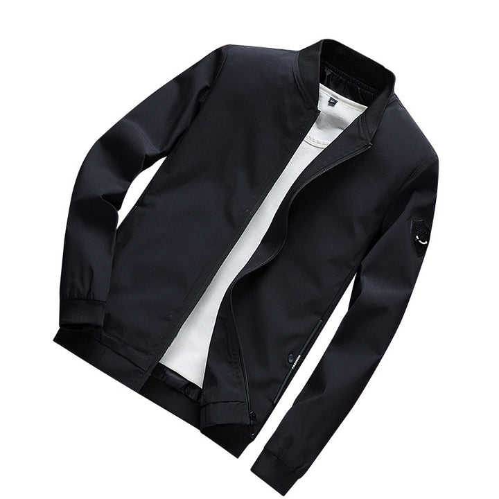 Herren Minimalistischer Softshell-Blouson mit elastischen Bündchen und verdecktem Reißverschluss Drune
