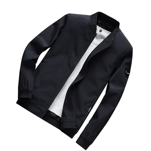 Herren Minimalistischer Softshell-Blouson mit elastischen Bündchen und verdecktem Reißverschluss Drune