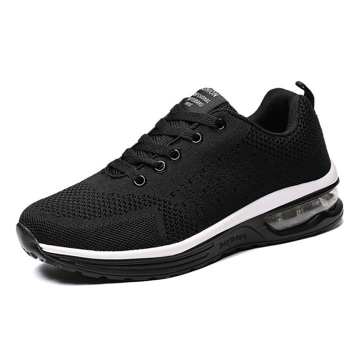 Damen nan atmungsaktiver Strick-Alltags-Sneaker mit integrierter Luftfeder-Zwischensohle und flexibler Profilsohle Drune