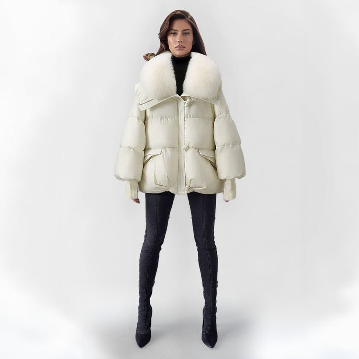 Drune | Pufferjacke mit Kunstpelzkragen - Warm & Stilvoll - Winter-Essential