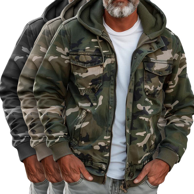 Drune | Jacke Mit Camouflage Druck
