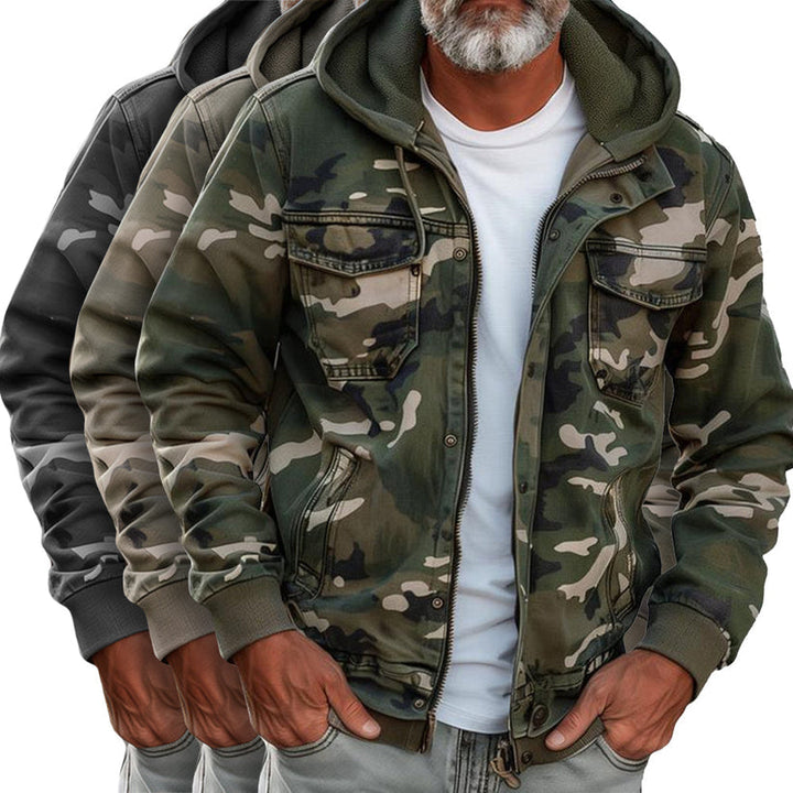 Drune | Jacke Mit Camouflage Druck
