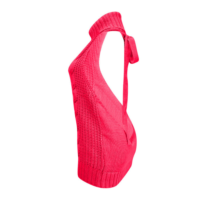 Damen Strickkleid mit tiefem Rollkragen und trendigem Rückenausschnitt Drune