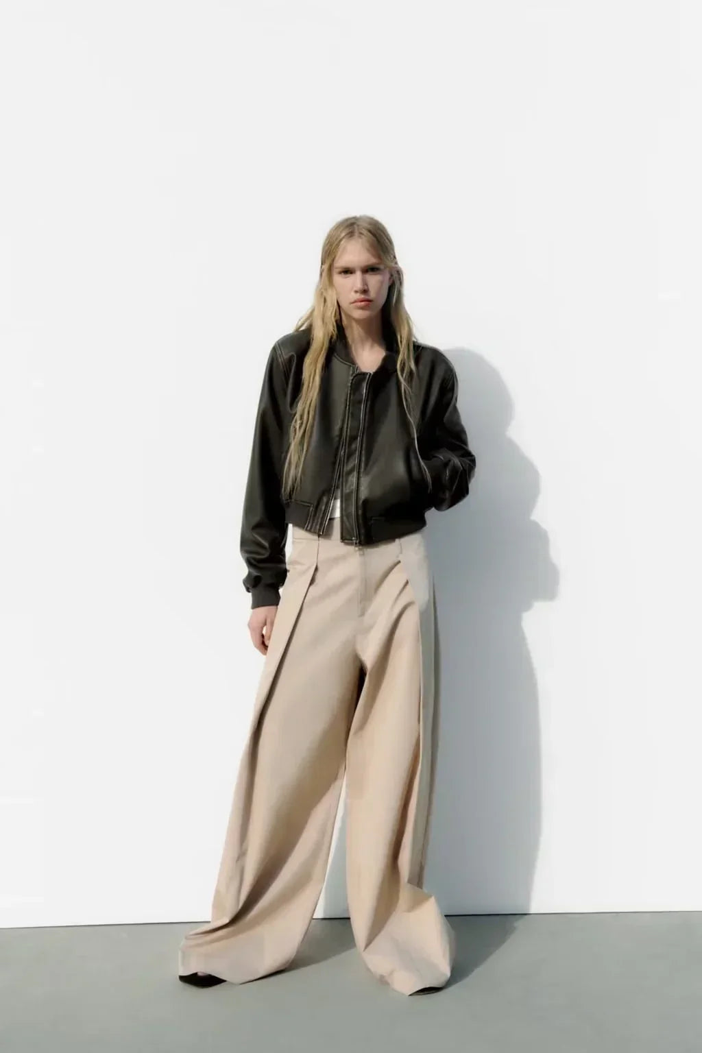 Drune | Schwarze Lederjacke für Frauen