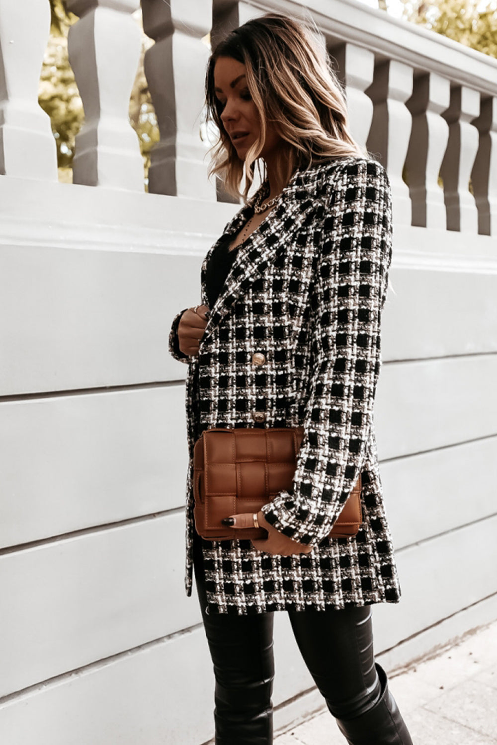Drune | Print Revers Mid Length Mantel