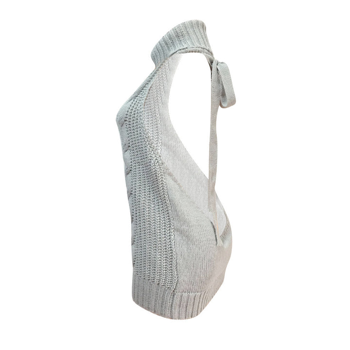 Damen Strickkleid mit tiefem Rollkragen und trendigem Rückenausschnitt Drune