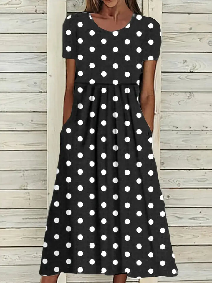 Drune | Midi Kleid mit Polka Dots für Frühling/Sommer