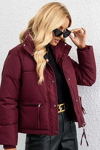 Drune | Stehkragen Lockere Pufferjacke
