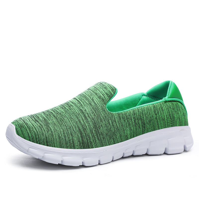 Damen nan leichter Schlupfschuh aus Strickgewebe mit flexibler Dämpfungssohle und gepolstertem Fußbett Drune