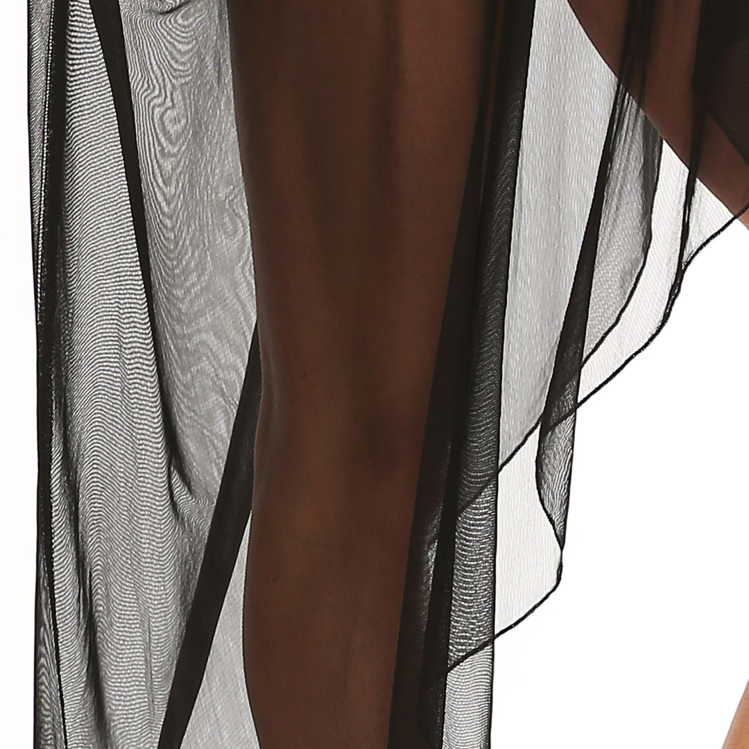 Damen transparenter Strandüberwurf mit fließendem Design Drune