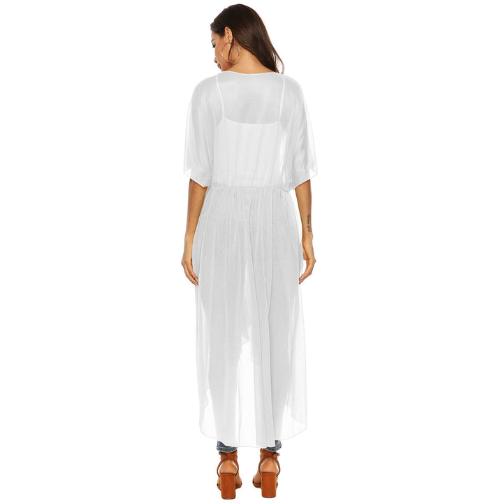 Damen eleganter, transparenter Strandkimono Drune