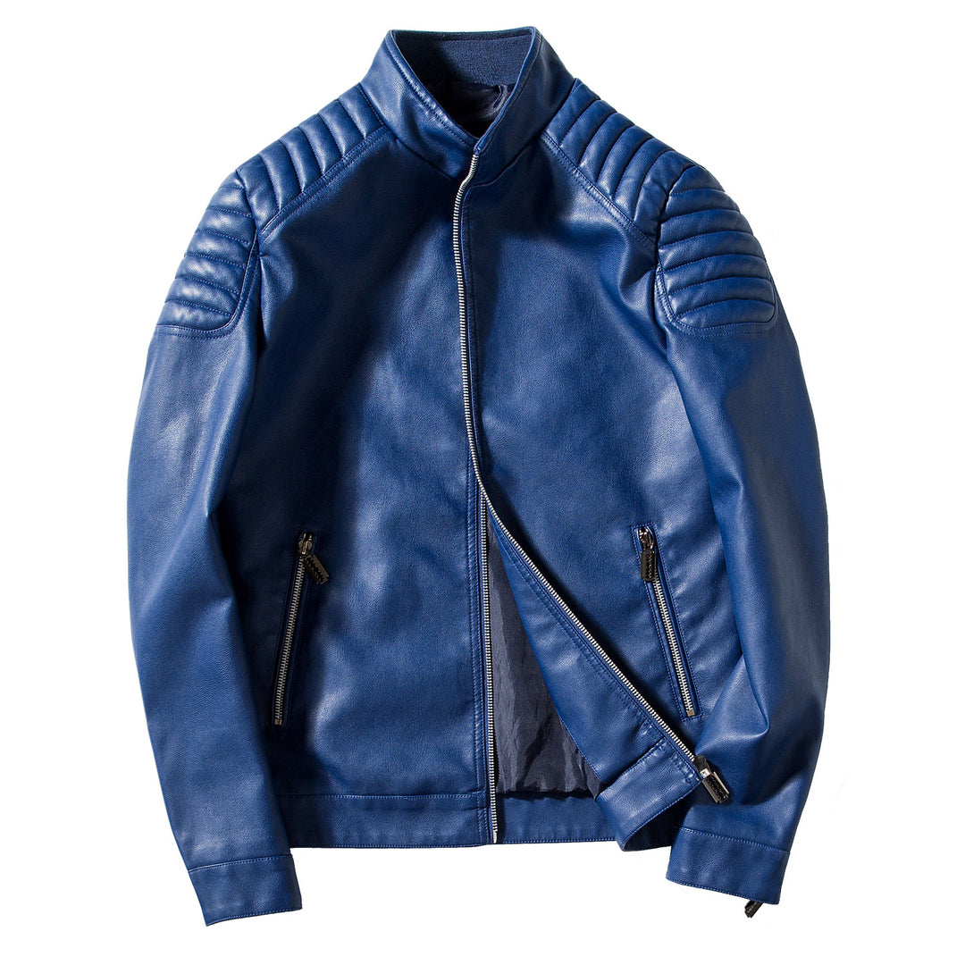 Herren Modische Lederjacke Drune