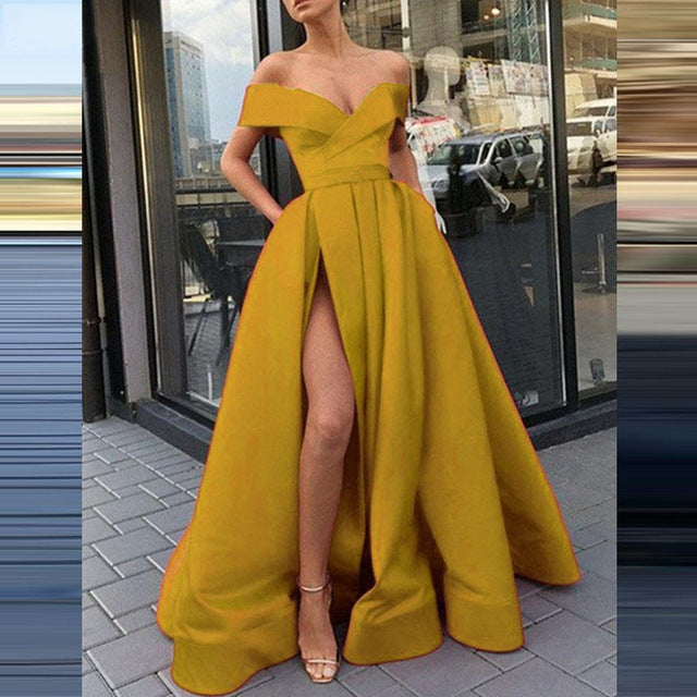 Drune | eBay Satin Mehrfarbiges Tiefes V-Ausschnitt Kleid