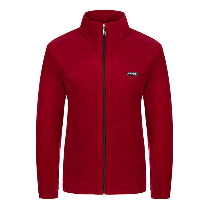 Damen nan Fleecejacke mit Stehkragen und durchgehendem Reißverschluss Drune