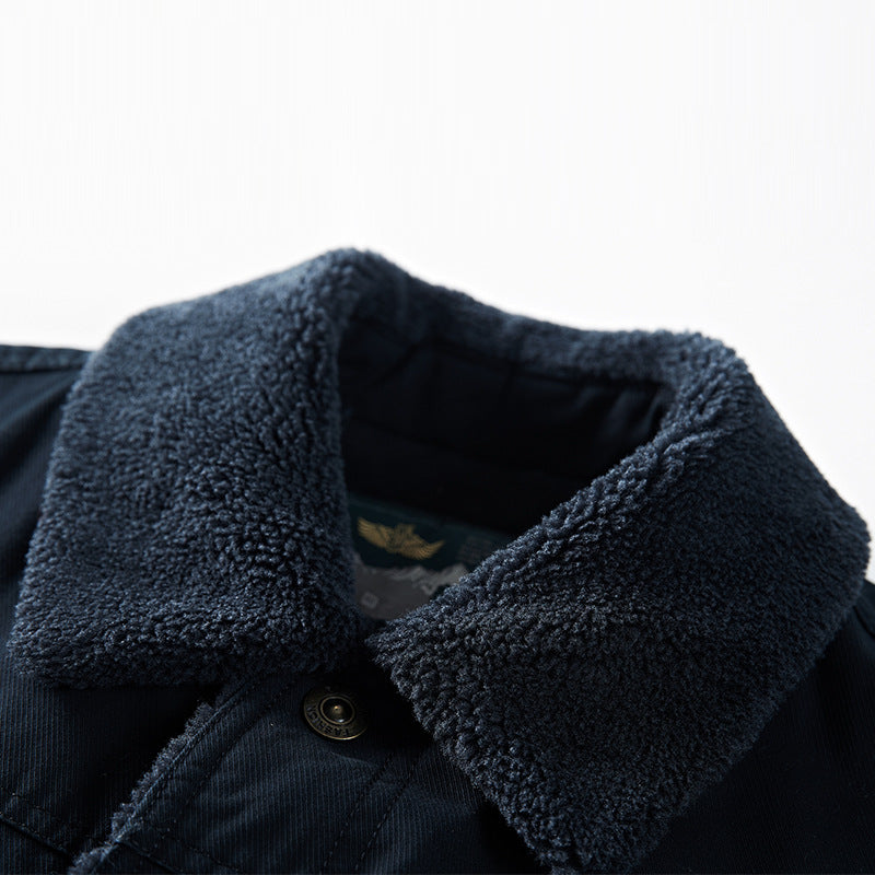 Herren Praktische Übergangsjacke mit Teddyfutter Drune