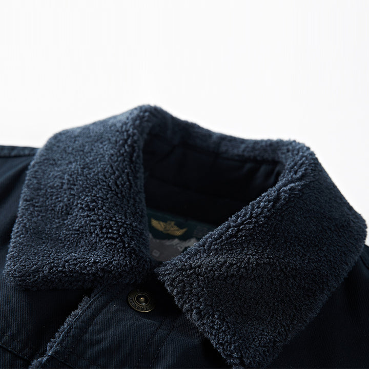 Herren Praktische Übergangsjacke mit Teddyfutter Drune