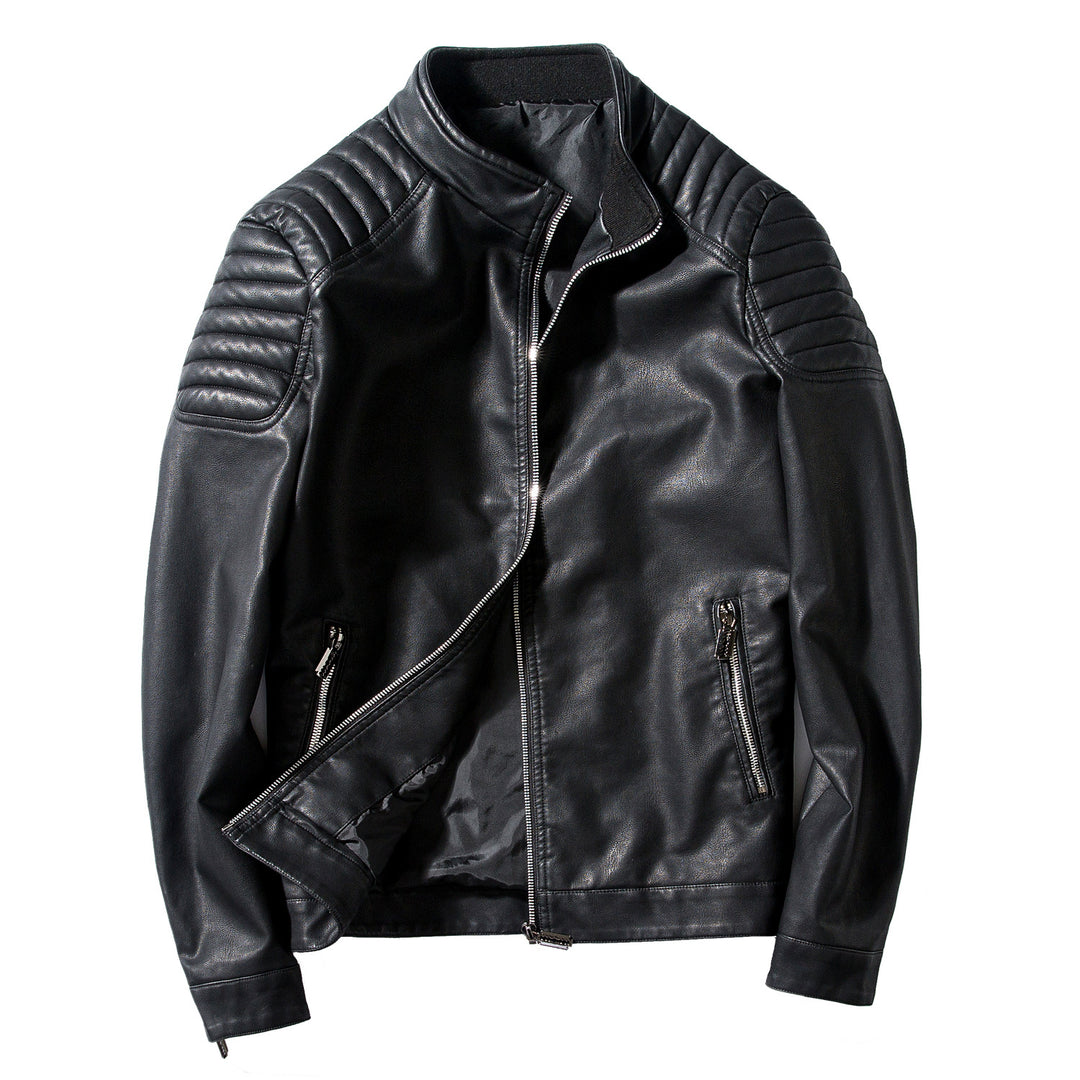 Herren Modische Lederjacke Drune
