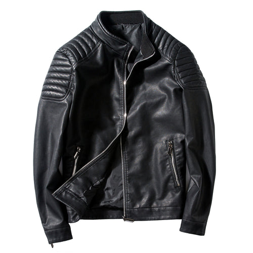 Herren Modische Lederjacke Drune