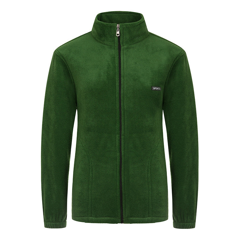 Damen nan Fleecejacke mit Stehkragen und durchgehendem Reißverschluss Drune
