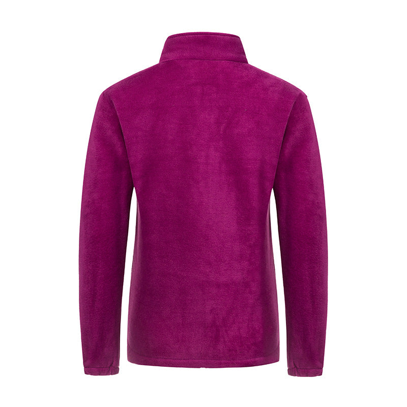 Unisex nan leichte Mikrofleece Jacke mit durchgehendem Reißverschluss und Stehkragen Drune