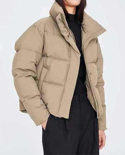 Drune | Damen cropped Pufferjacke