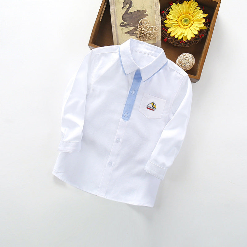 Damen Langarmhemd mit maritimer Stickerei Drune