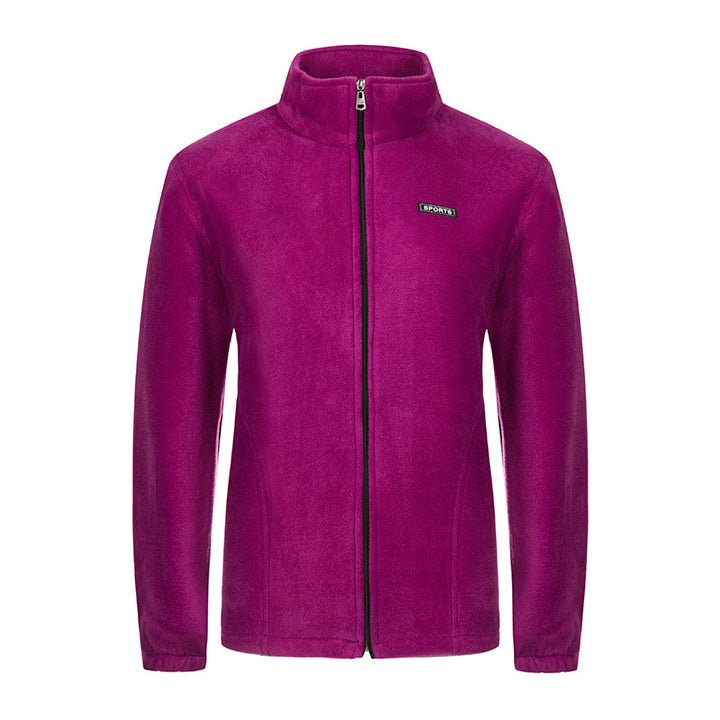 Damen nan Fleecejacke mit Stehkragen und durchgehendem Reißverschluss Drune