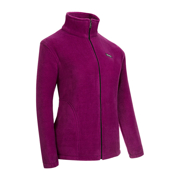 Unisex nan leichte Mikrofleece Jacke mit durchgehendem Reißverschluss und Stehkragen Drune