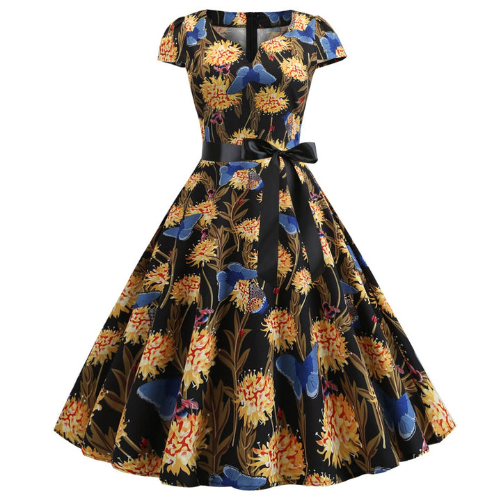 Drune | Damenkleid für Hochzeitsgäste mit weitem Saum