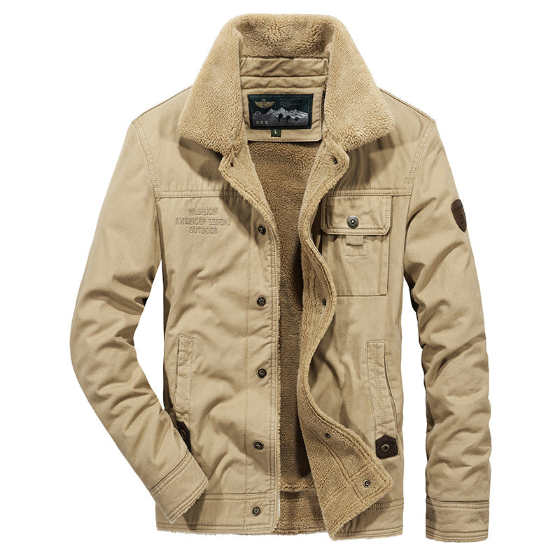 Herren Praktische Übergangsjacke mit Teddyfutter Drune
