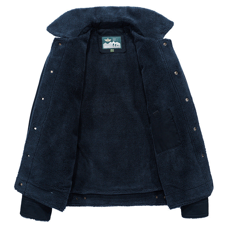 Herren Praktische Übergangsjacke mit Teddyfutter Drune