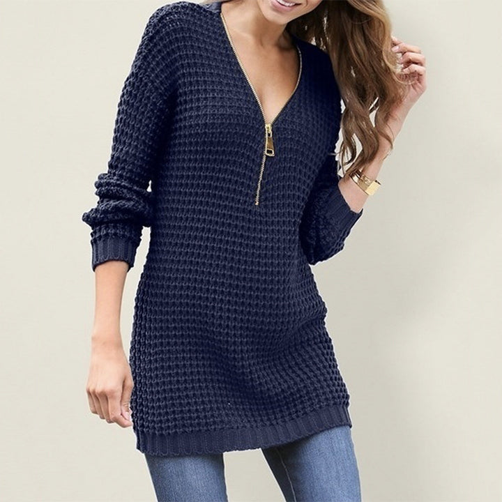 Damen Langarmshirt mit Reißverschluss Drune