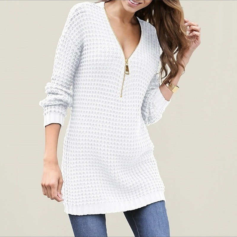 Damen Langarmshirt mit Reißverschluss Drune