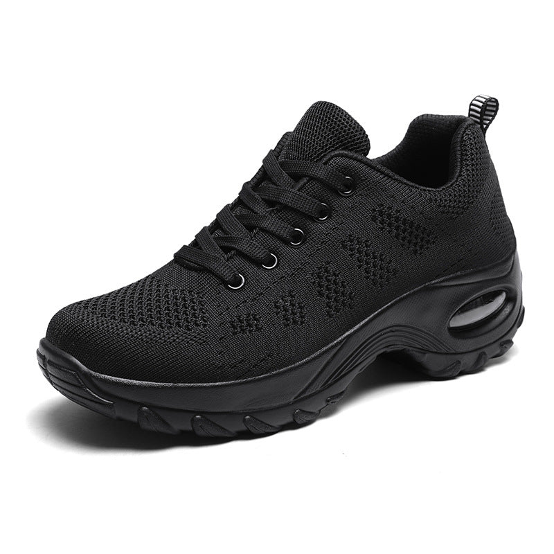 Damen nan atmungsaktiver Stricksneaker mit Luftpolster und Plateau-Sohle Drune