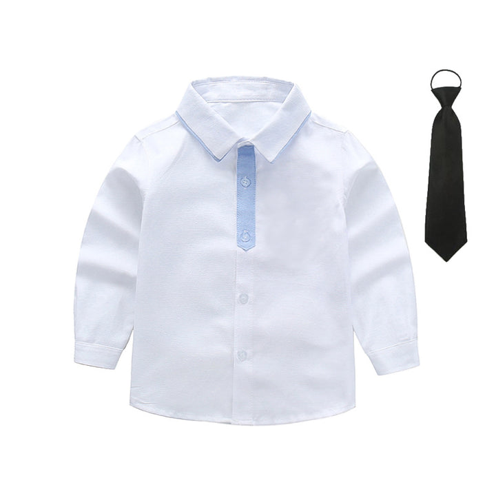 Jungen schickes Langarmhemd mit Fliege Drune