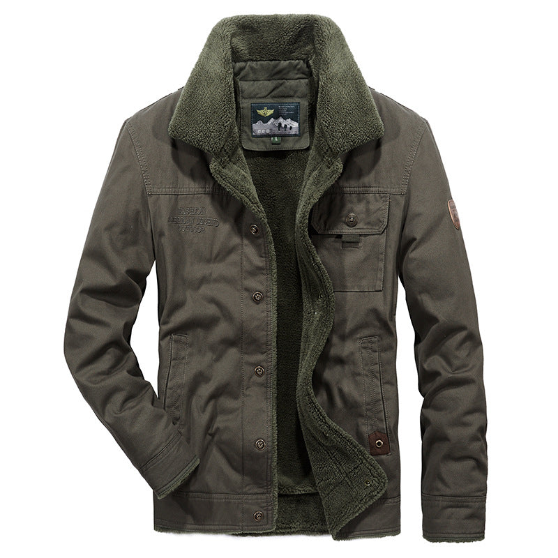 Herren Praktische Übergangsjacke mit Teddyfutter Drune