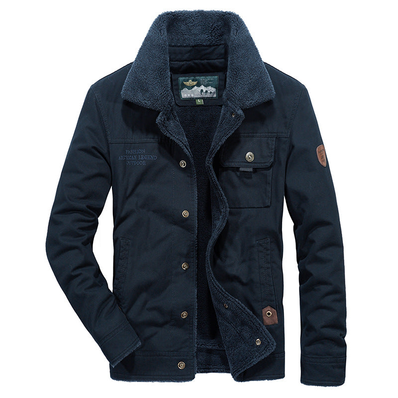 Herren Praktische Übergangsjacke mit Teddyfutter Drune