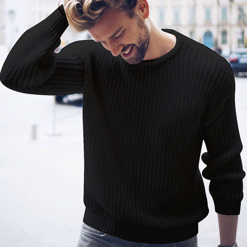 Herren lässiger Strickpullover mit modernen Strukturen Drune
