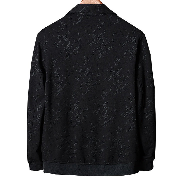 Herren Leichte Coachjacke mit Druckknopfleiste und dezenter Struktur Drune