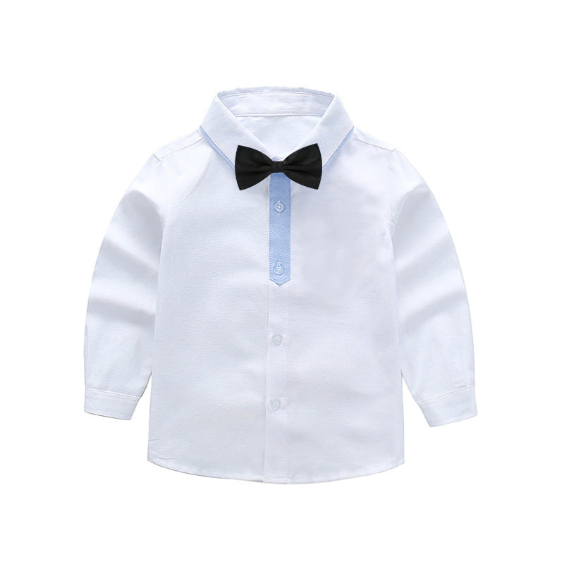 Jungen schickes Langarmhemd mit Fliege Drune